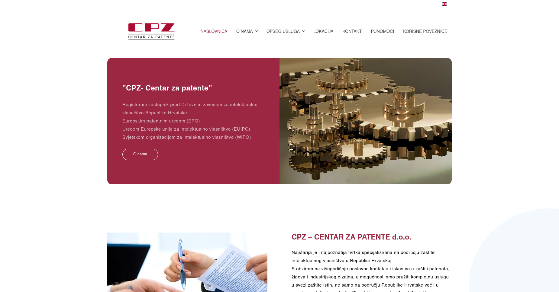 CPZ - Centar za patente homepage