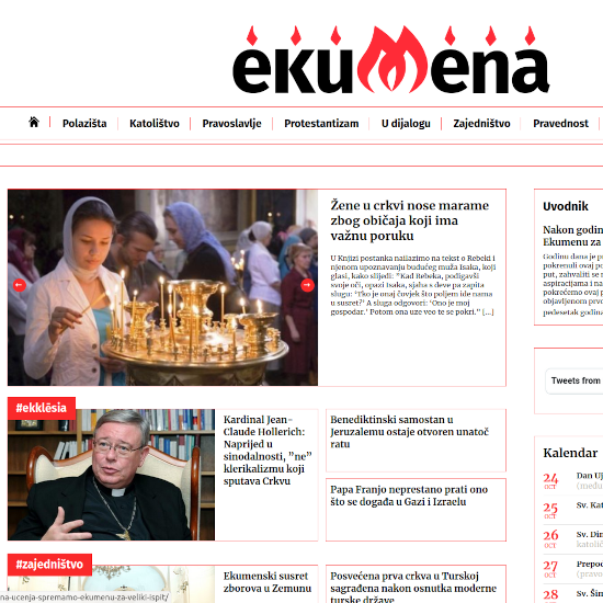 Ekumena.org homepage