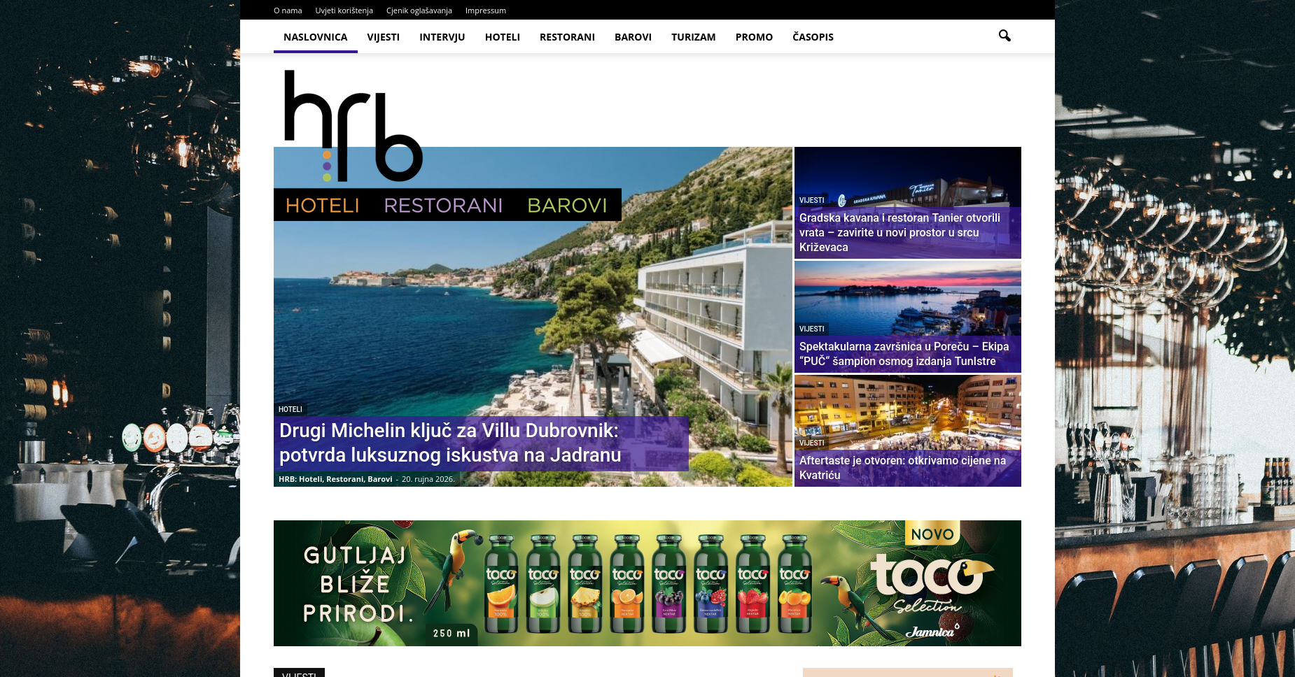 HRB.com.hr homepage