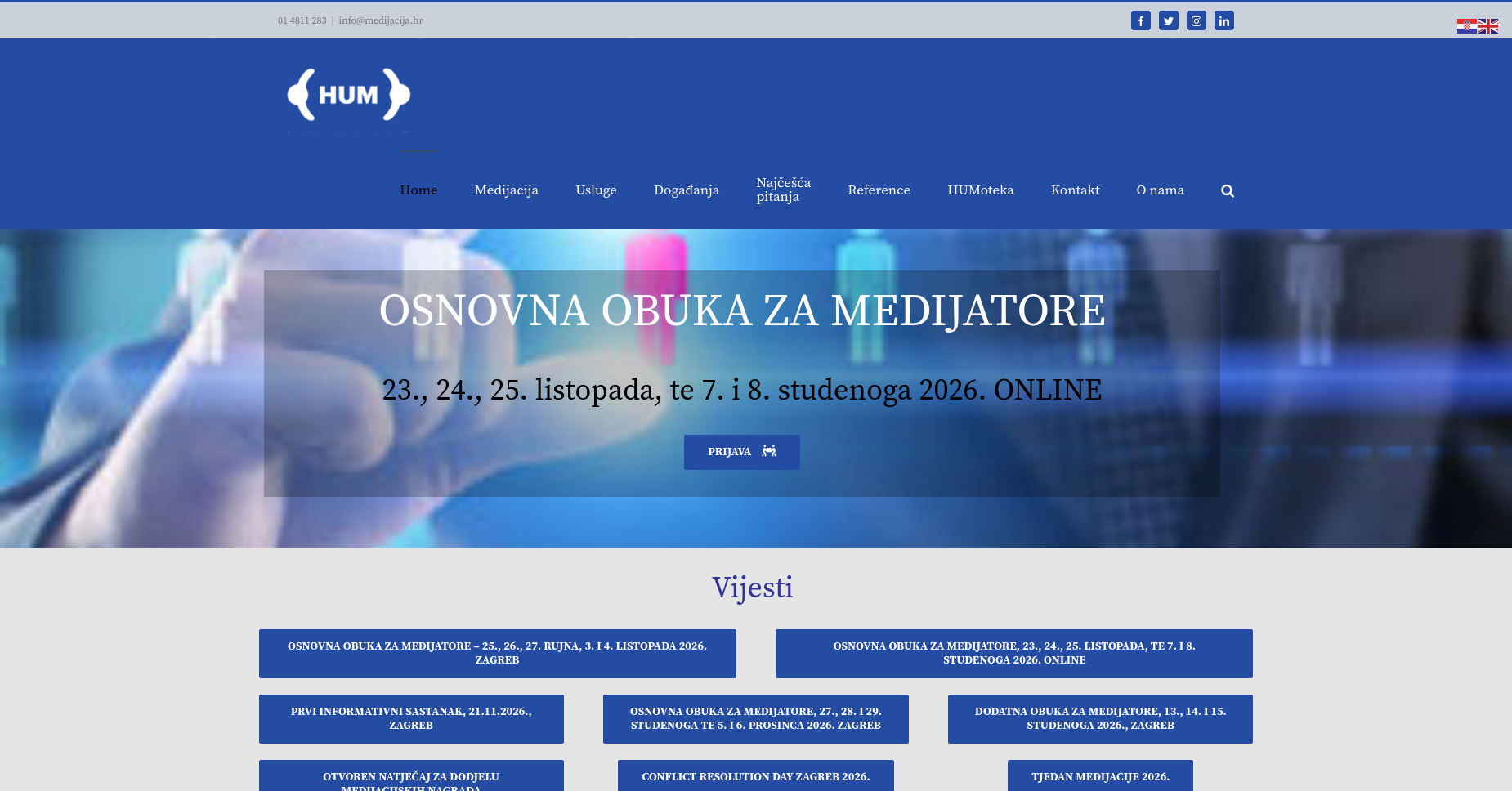 Medijacija.hr Association for Reconciliation Website