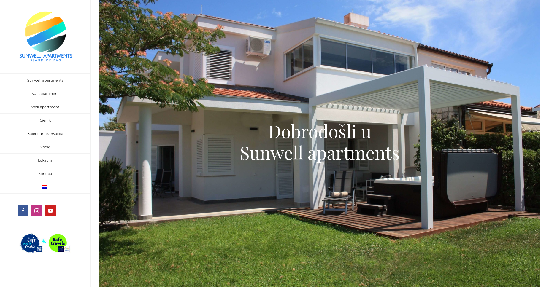 Sunwell-apartments.com homepage