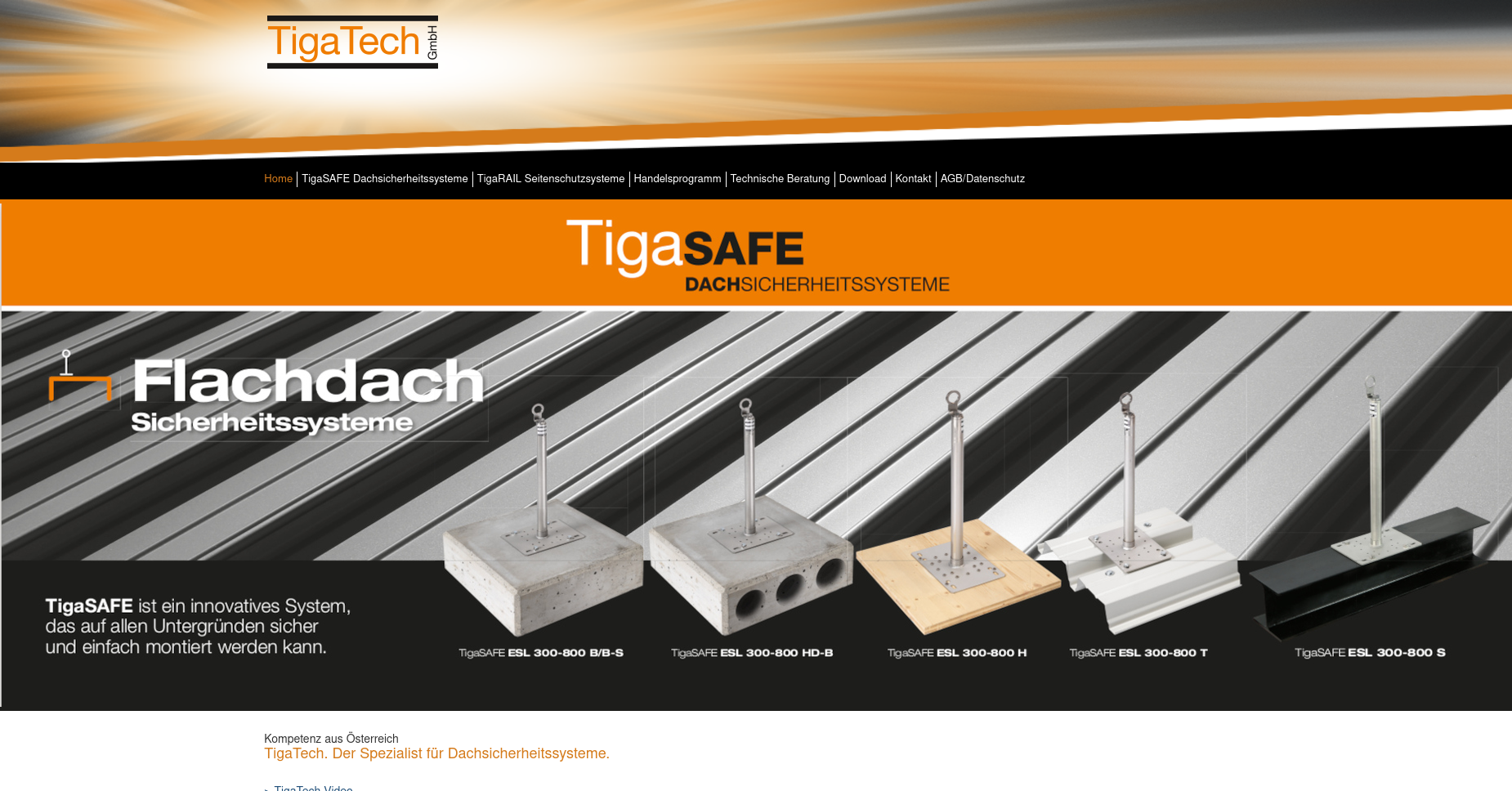 Tigatech.at homepage